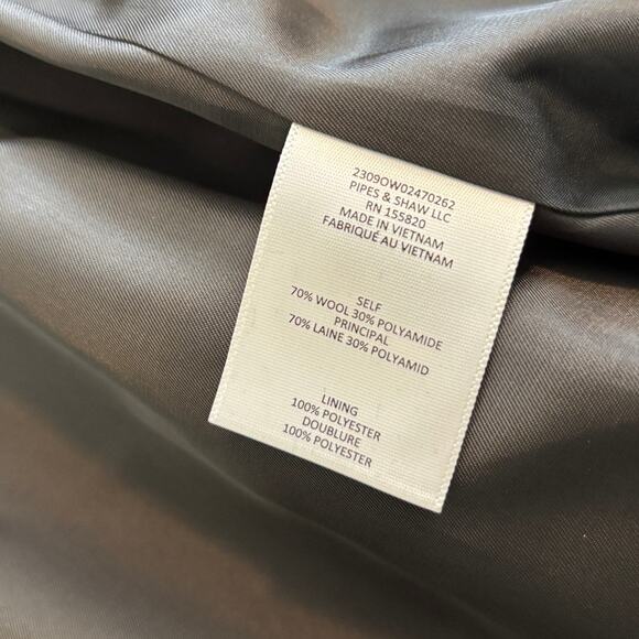 Veronica Beard Wool Longline Double-Breasted Coat Small Black - Picture 9 of 11